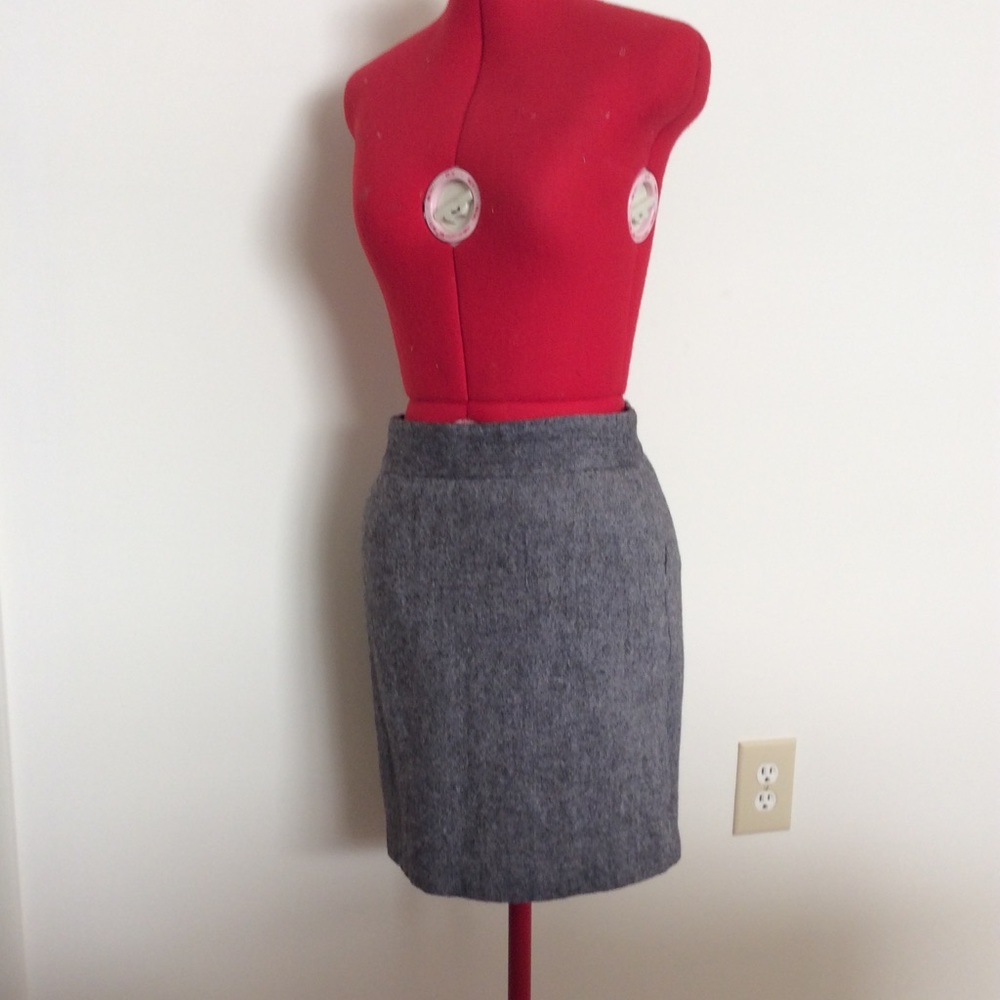 Nautica Gray Tweed Skirt with pockets